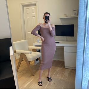 Zara Ribbed Midi Dress